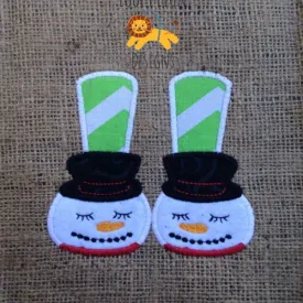 Snowman Feet Applique