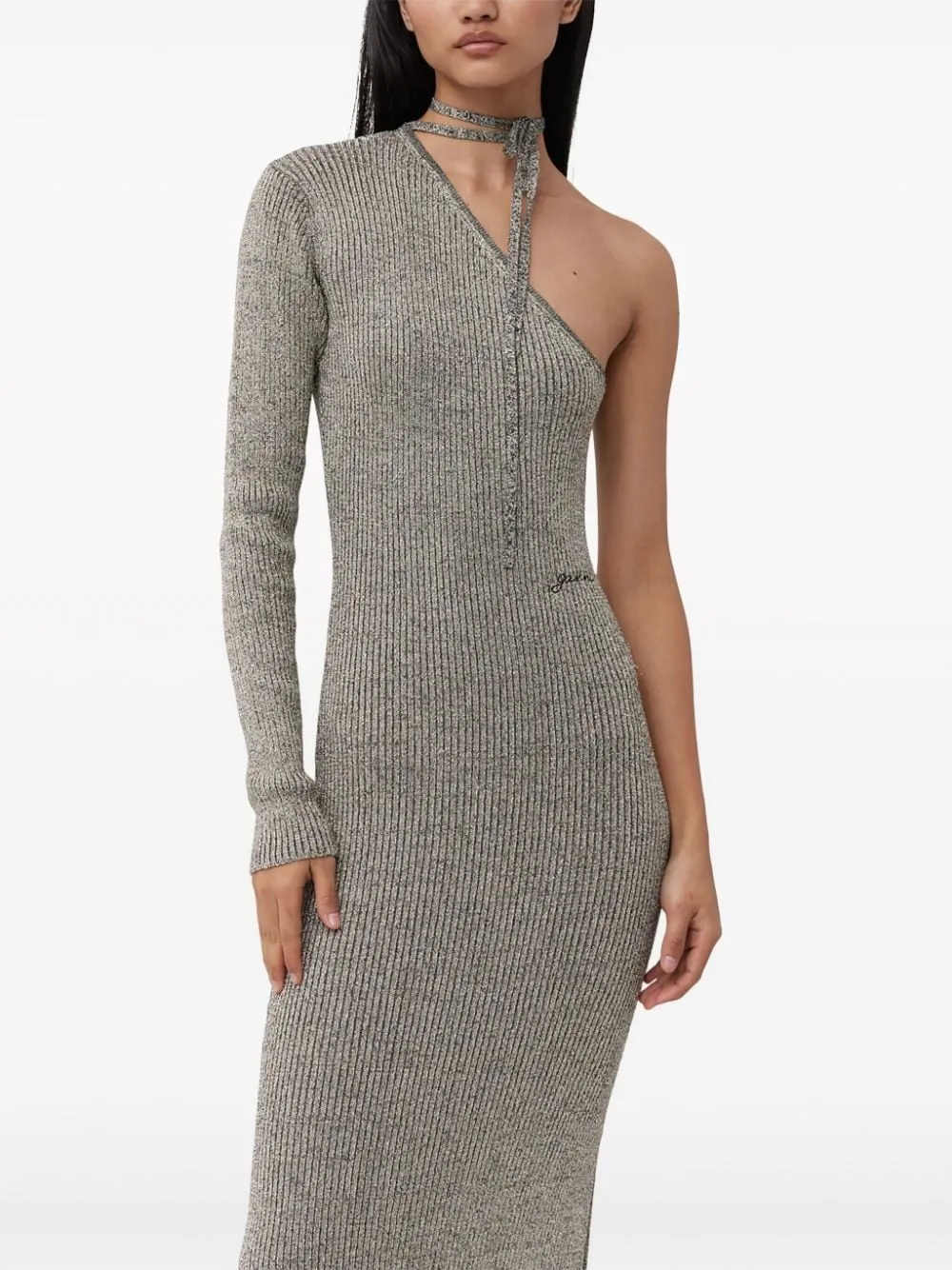 SPARKLE ONE-SLEEVE DRESS