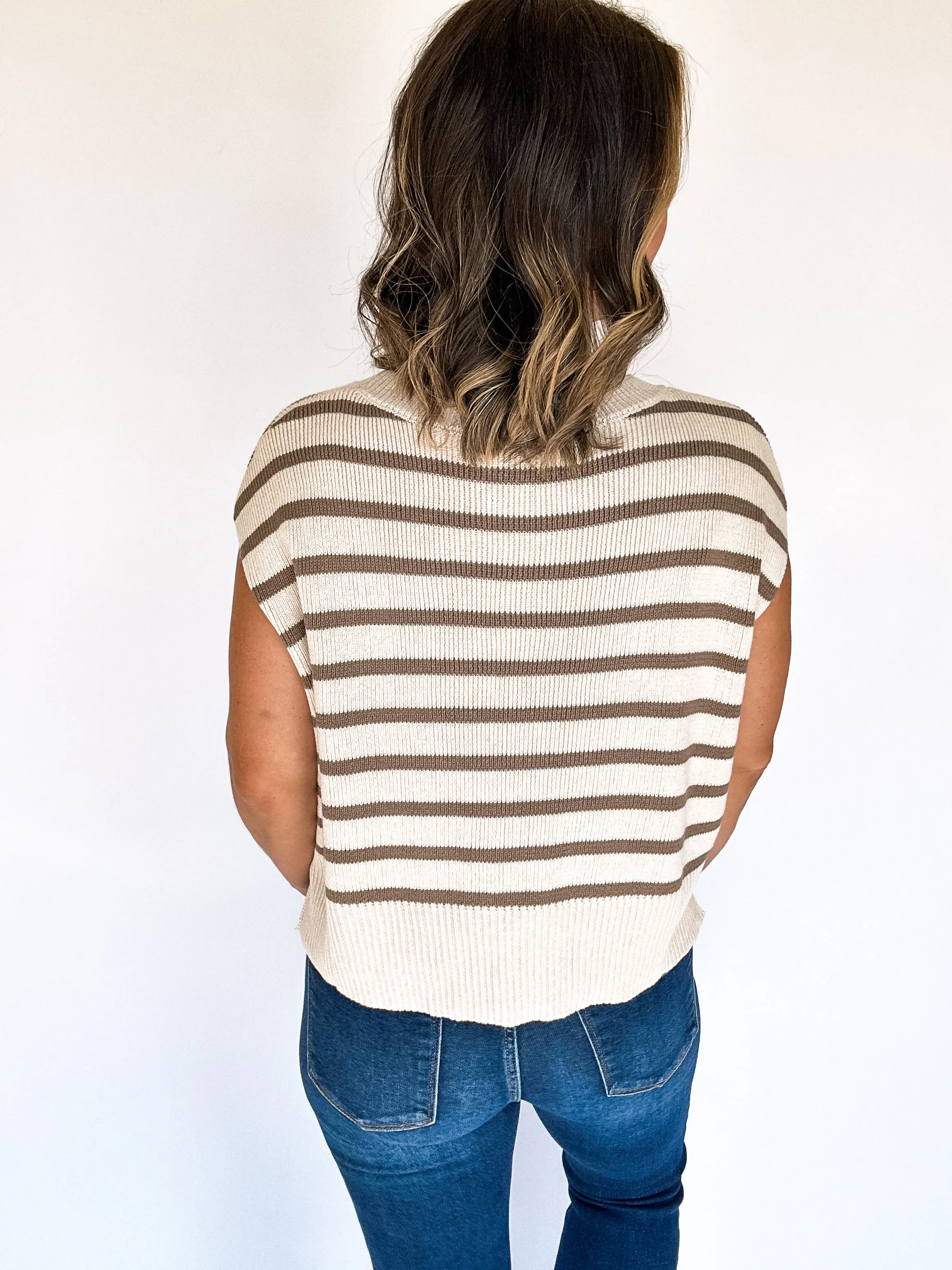 The Simply Striped Knit Top