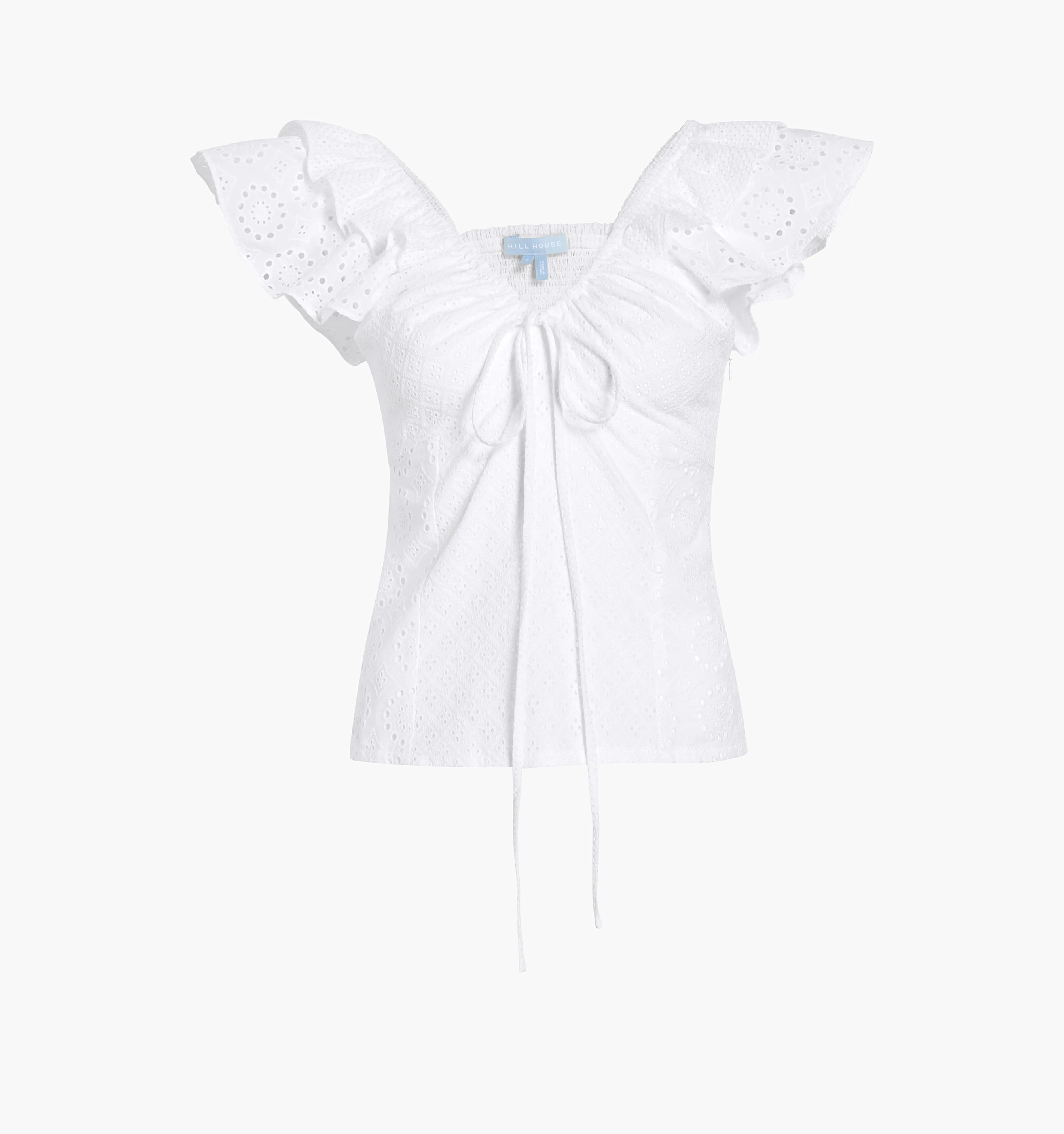 The Zuri Top - White Eyelet