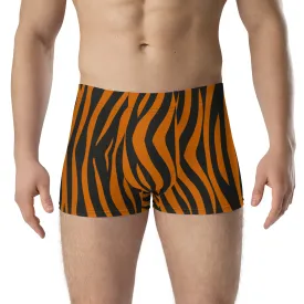 Tiger pattern print boxer for men