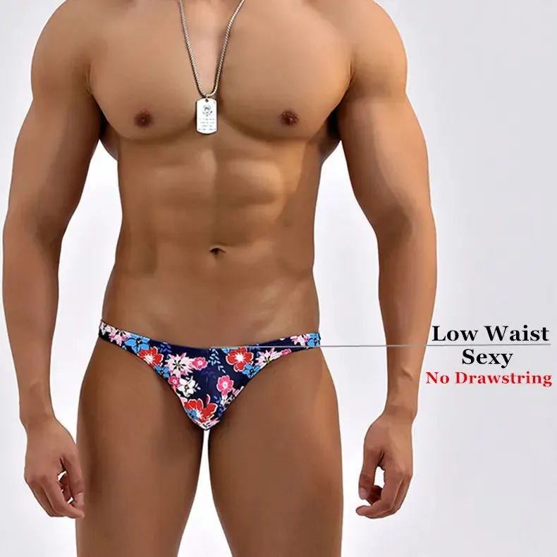 Tropical Lemons Low Cut Swim Brief