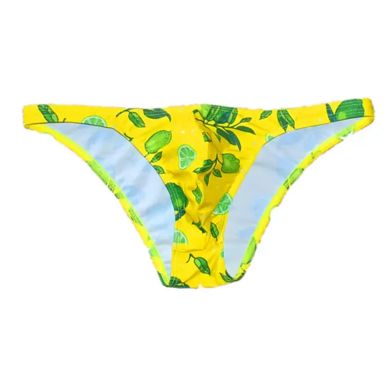 Tropical Lemons Low Cut Swim Brief