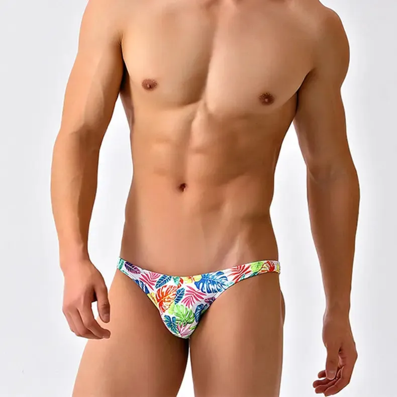 Tropical Lemons Low Cut Swim Brief