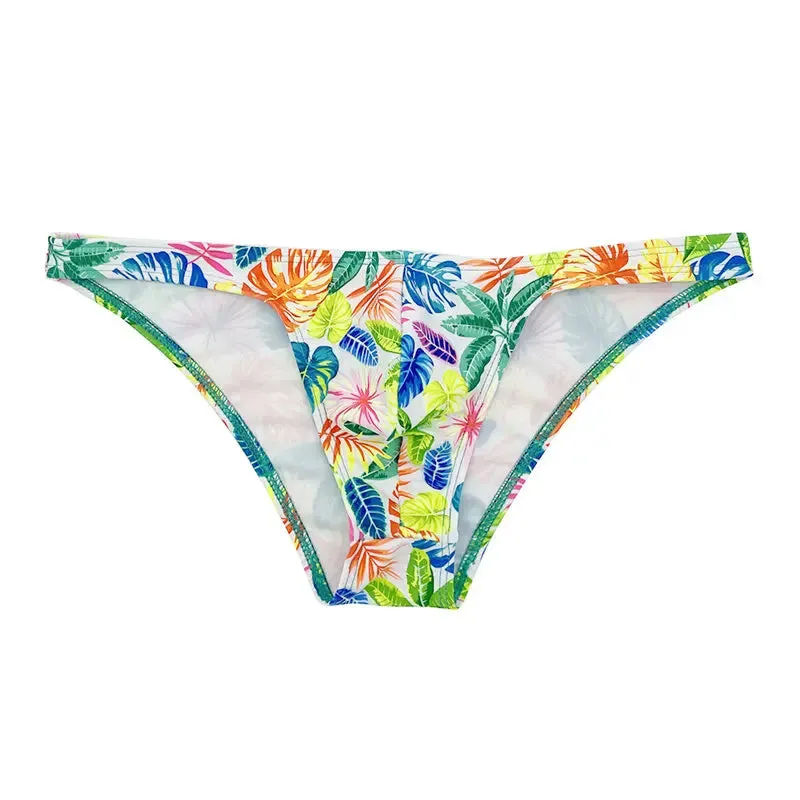 Tropical Lemons Low Cut Swim Brief