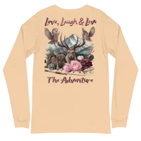 Unisex Long Sleeve Tee Exclusive Love Life Live Outdoors MRRL&O Print Designs