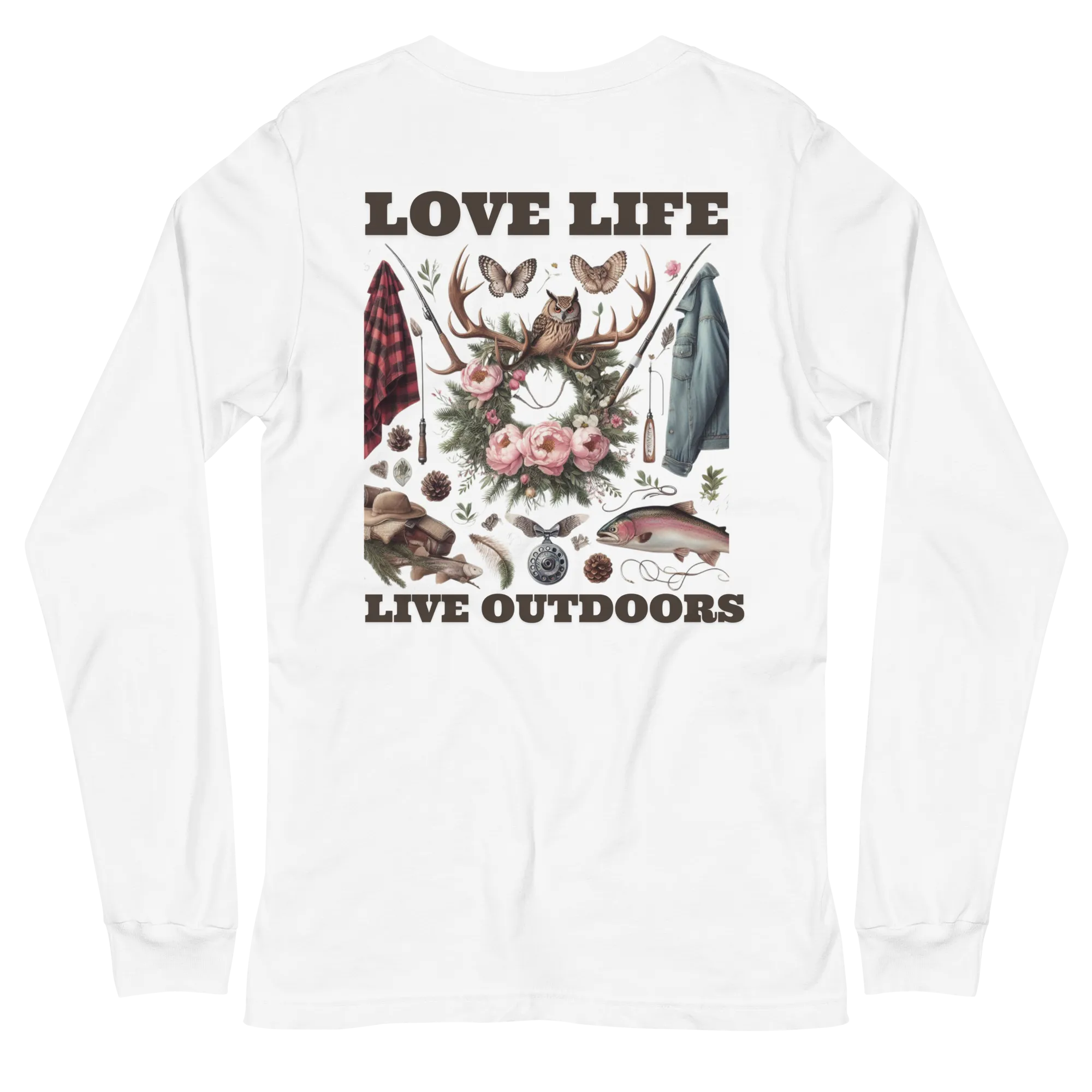 Unisex Long Sleeve Tee MRRL&O Exclusive Print Design