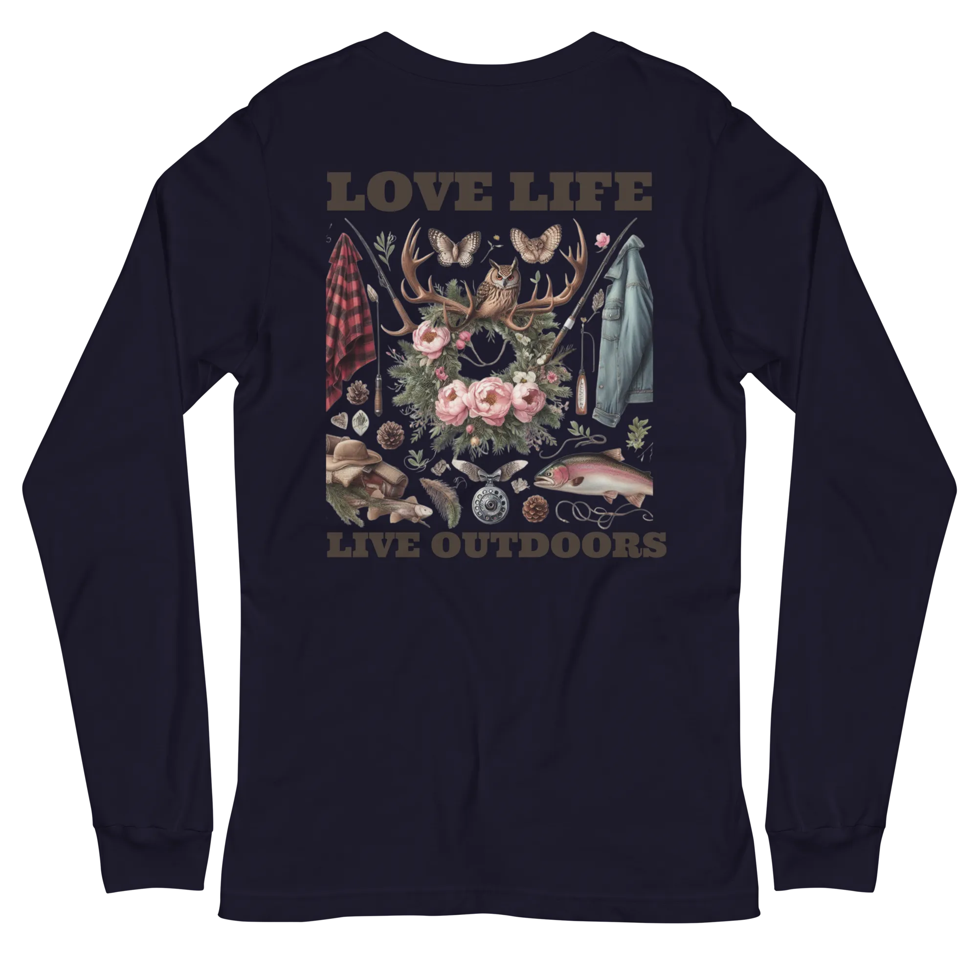 Unisex Long Sleeve Tee MRRL&O Exclusive Print Design