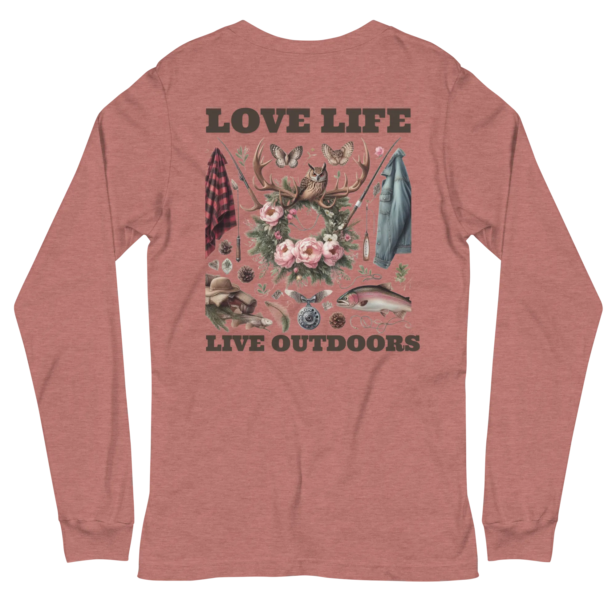 Unisex Long Sleeve Tee MRRL&O Exclusive Print Design