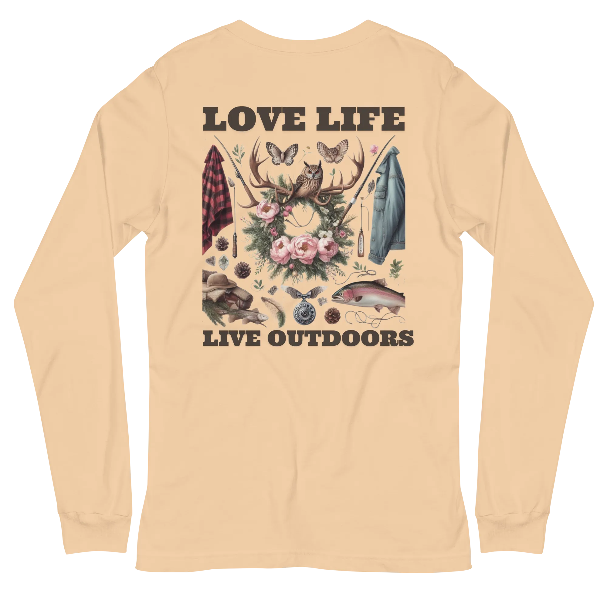 Unisex Long Sleeve Tee MRRL&O Exclusive Print Design