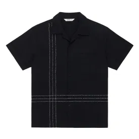 VACATION SHIRT - BLACK HAND STITCH