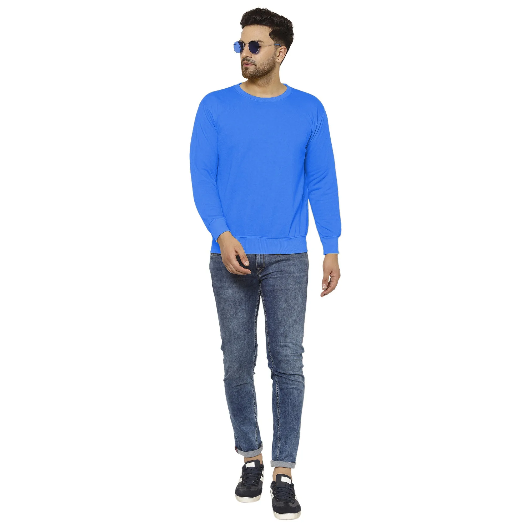 Vimal Jonney Fleece Round Neck Sweatshirt for Men