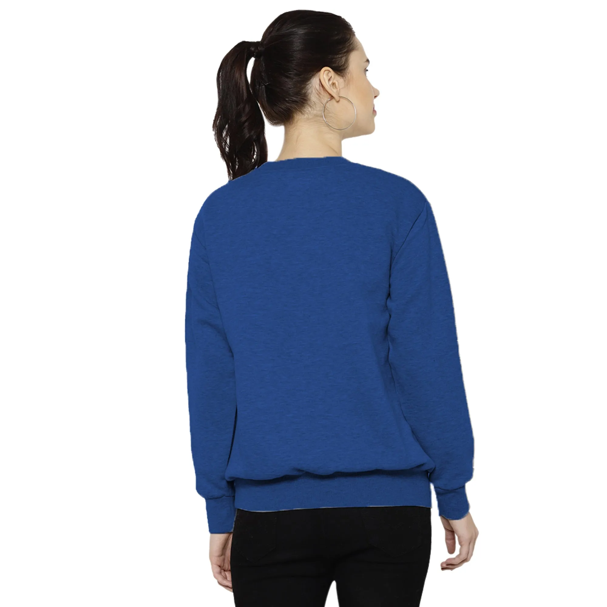 Vimal Jonney Fleece Round Neck Sweatshirt for Women