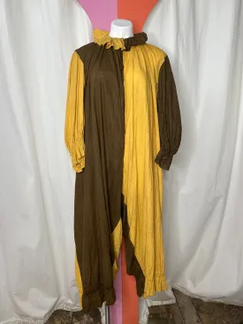 Vintage 1940s Clown Costume Jumpsuit Art Deco Halloween