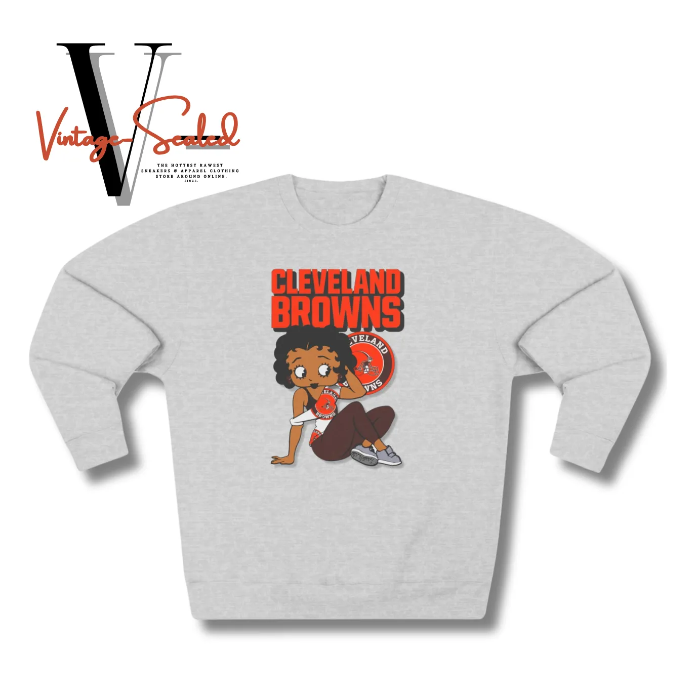 Vintage-Sealed Betty Boop Browns 3D Apparel Sweatshirts Long Sleeves| Brand New Women's Fashion