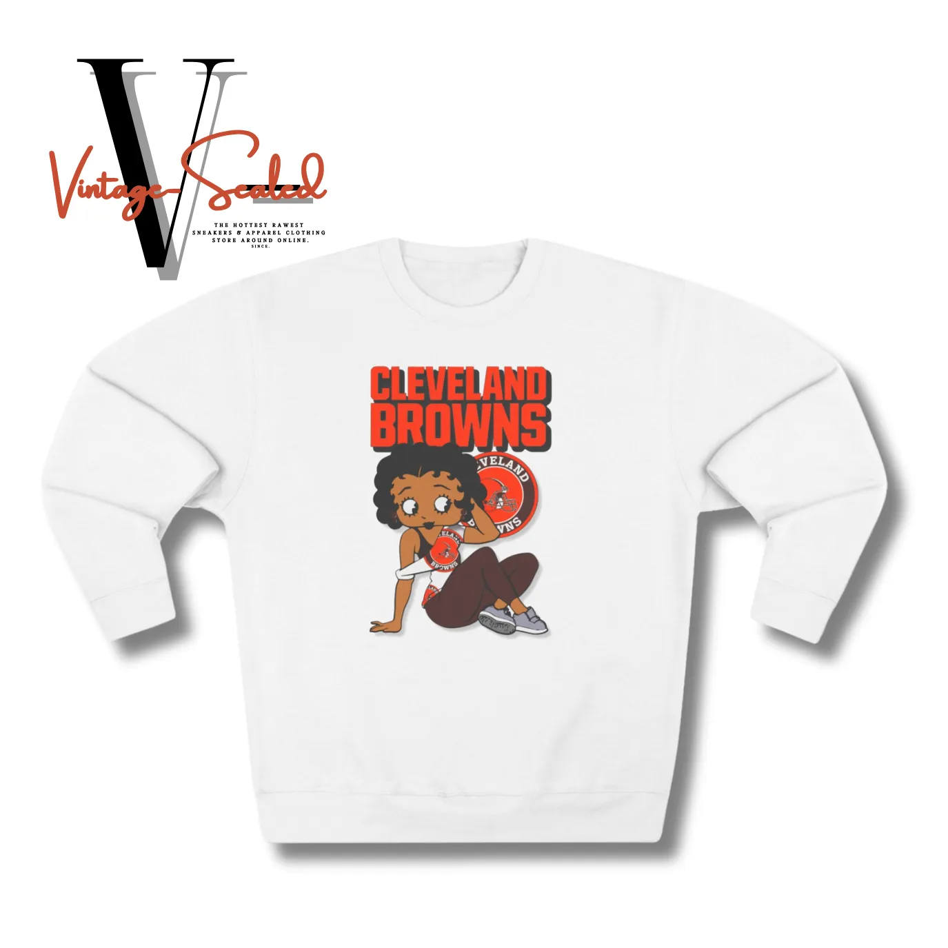 Vintage-Sealed Betty Boop Browns 3D Apparel Sweatshirts Long Sleeves| Brand New Women's Fashion