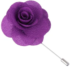 Violet Purple Begonia Lapel Pin