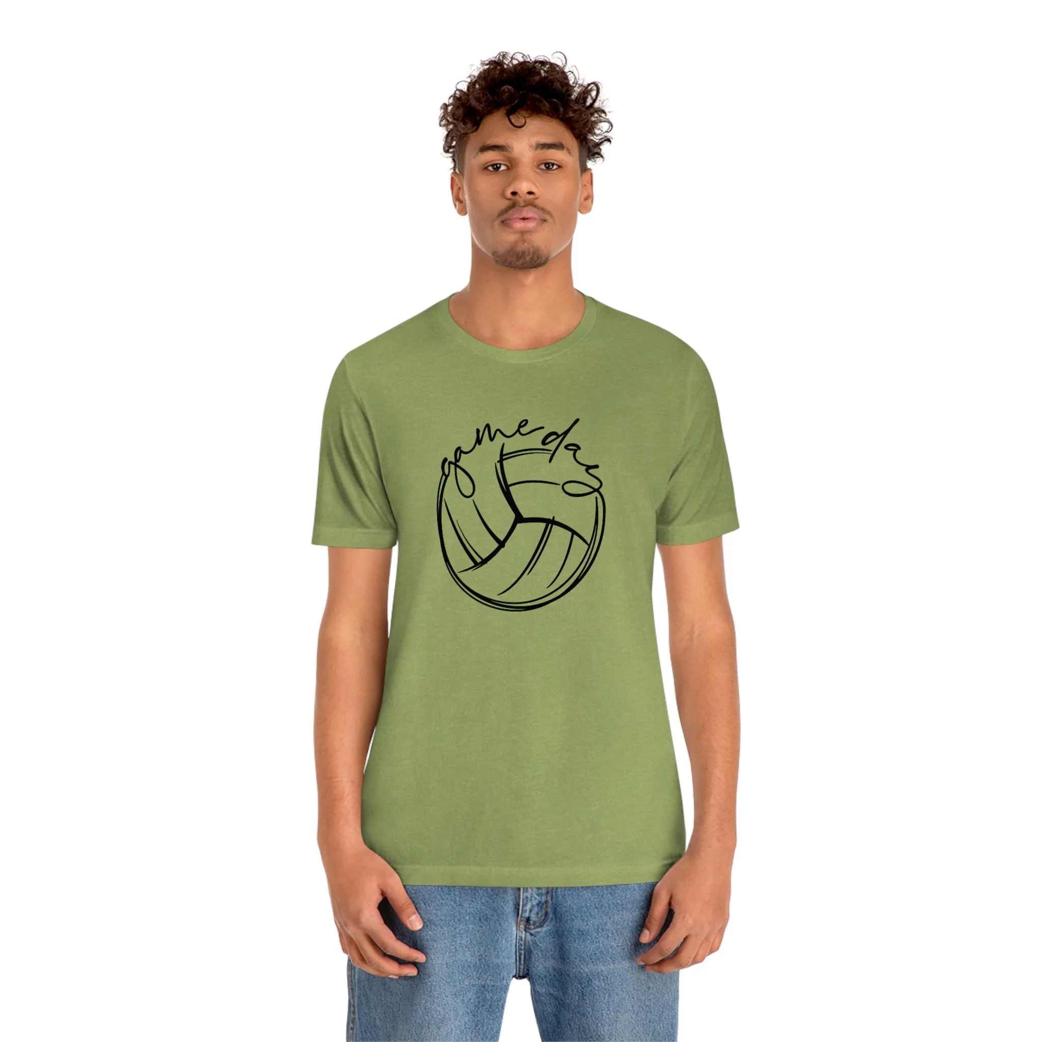 Volleyball Game Day Bella Canvas 3001 Unisex Jersey Short Sleeve Tee