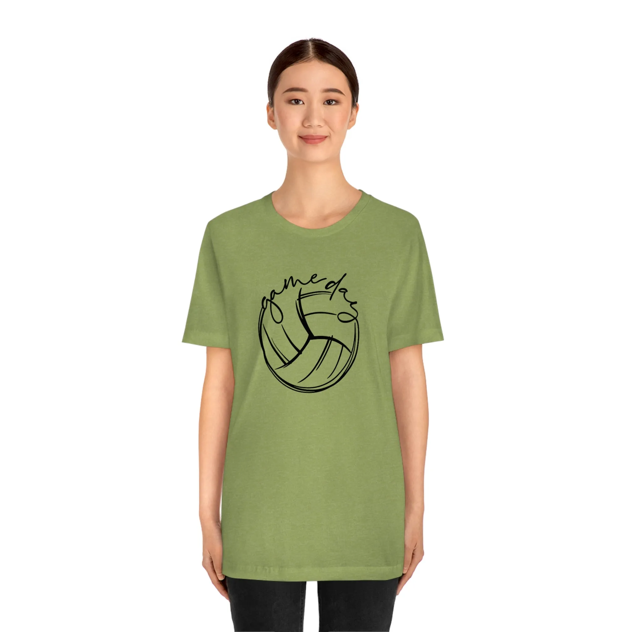 Volleyball Game Day Bella Canvas 3001 Unisex Jersey Short Sleeve Tee