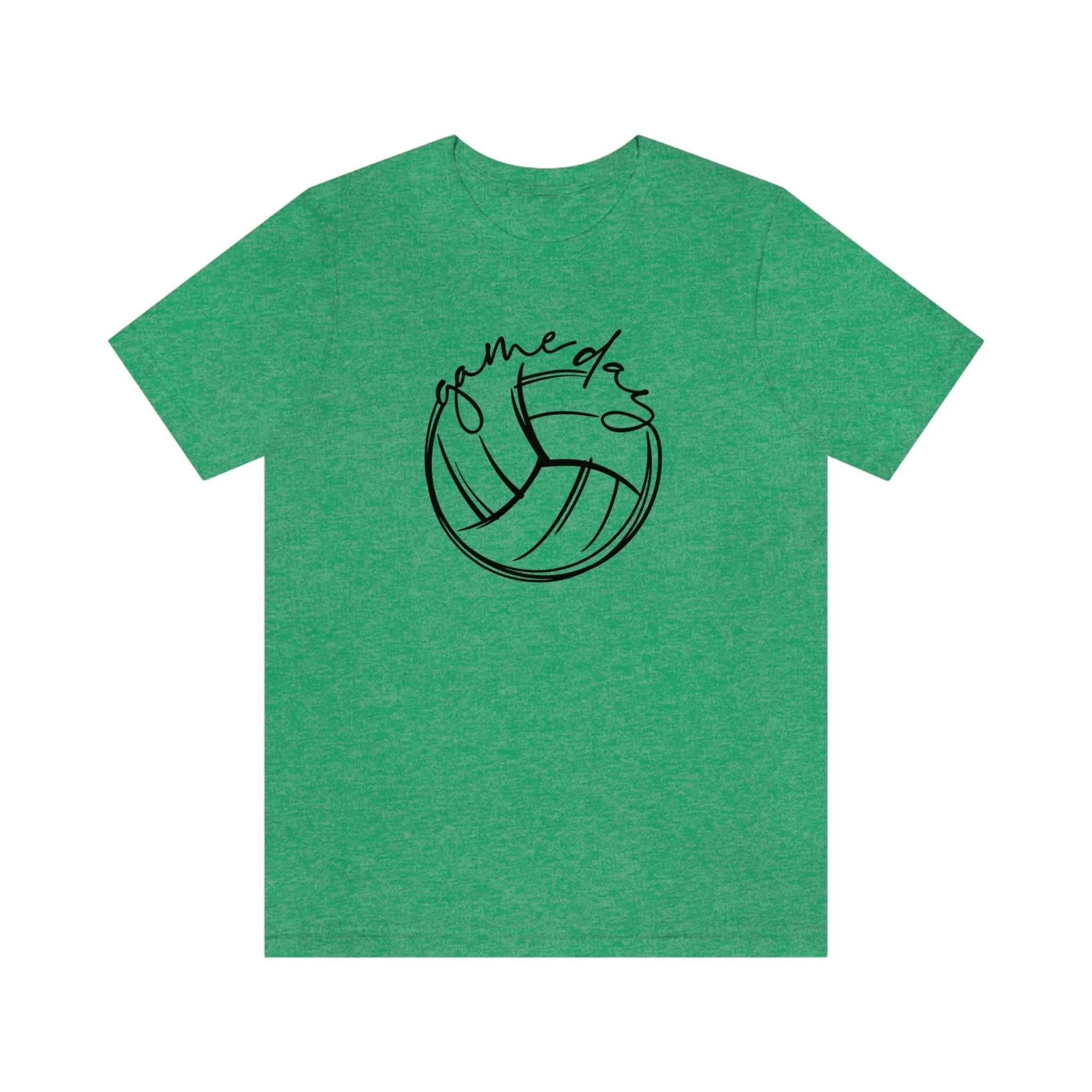 Volleyball Game Day Bella Canvas 3001 Unisex Jersey Short Sleeve Tee