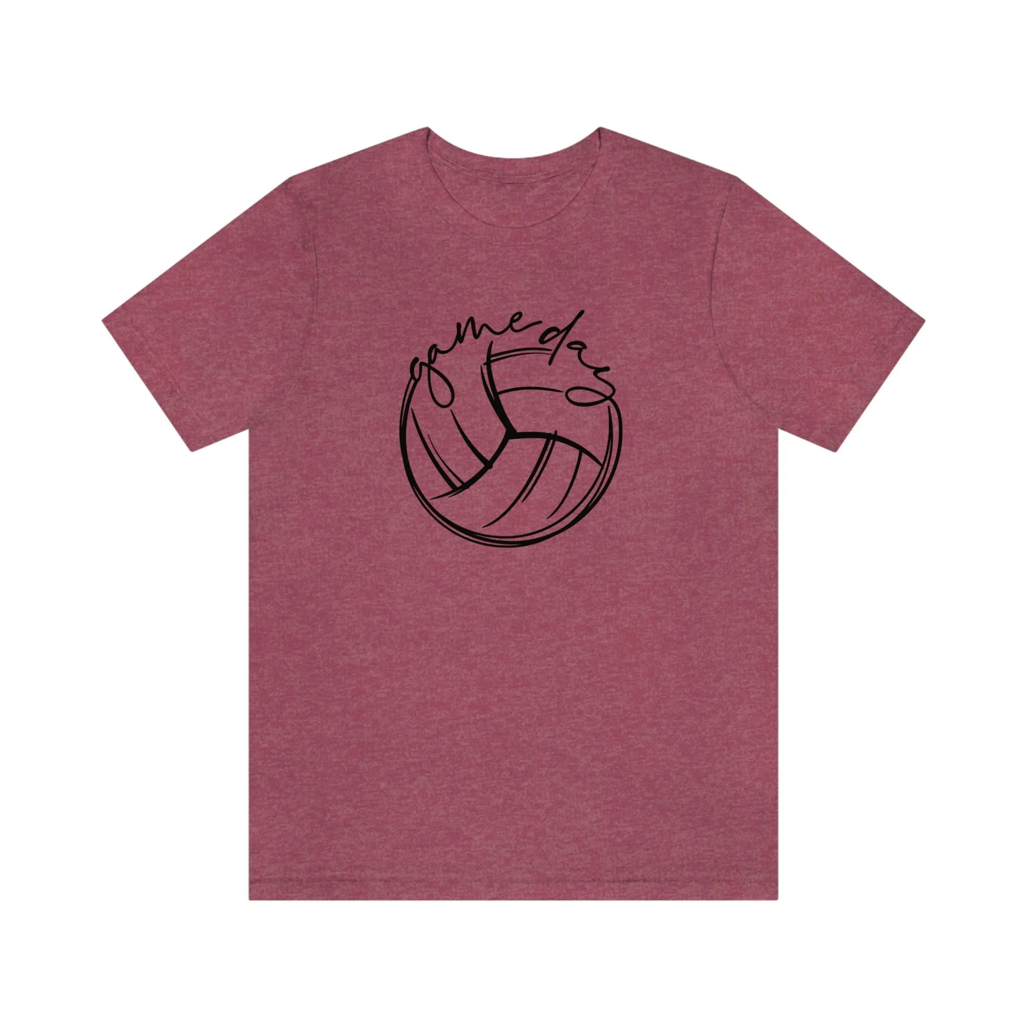 Volleyball Game Day Bella Canvas 3001 Unisex Jersey Short Sleeve Tee