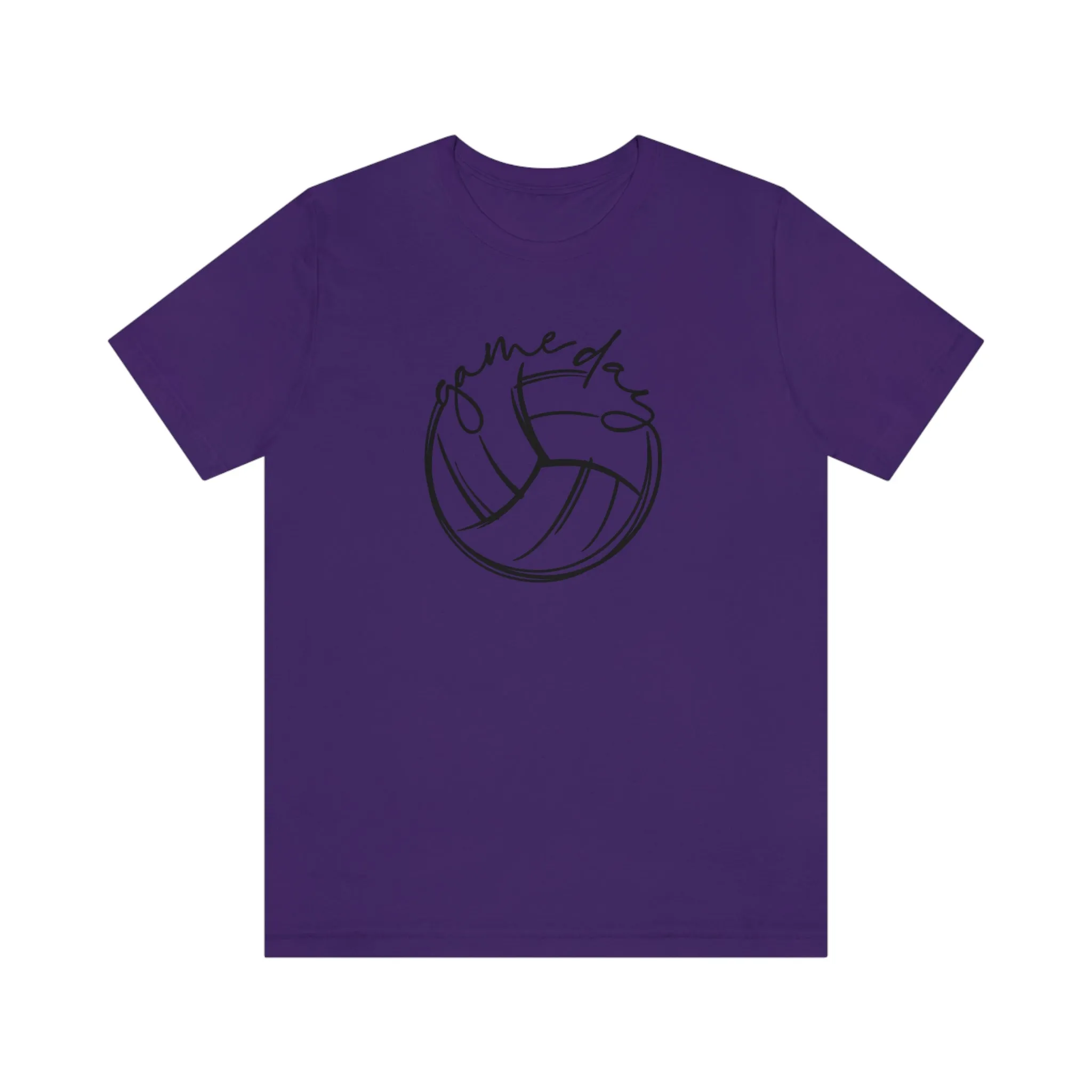 Volleyball Game Day Bella Canvas 3001 Unisex Jersey Short Sleeve Tee