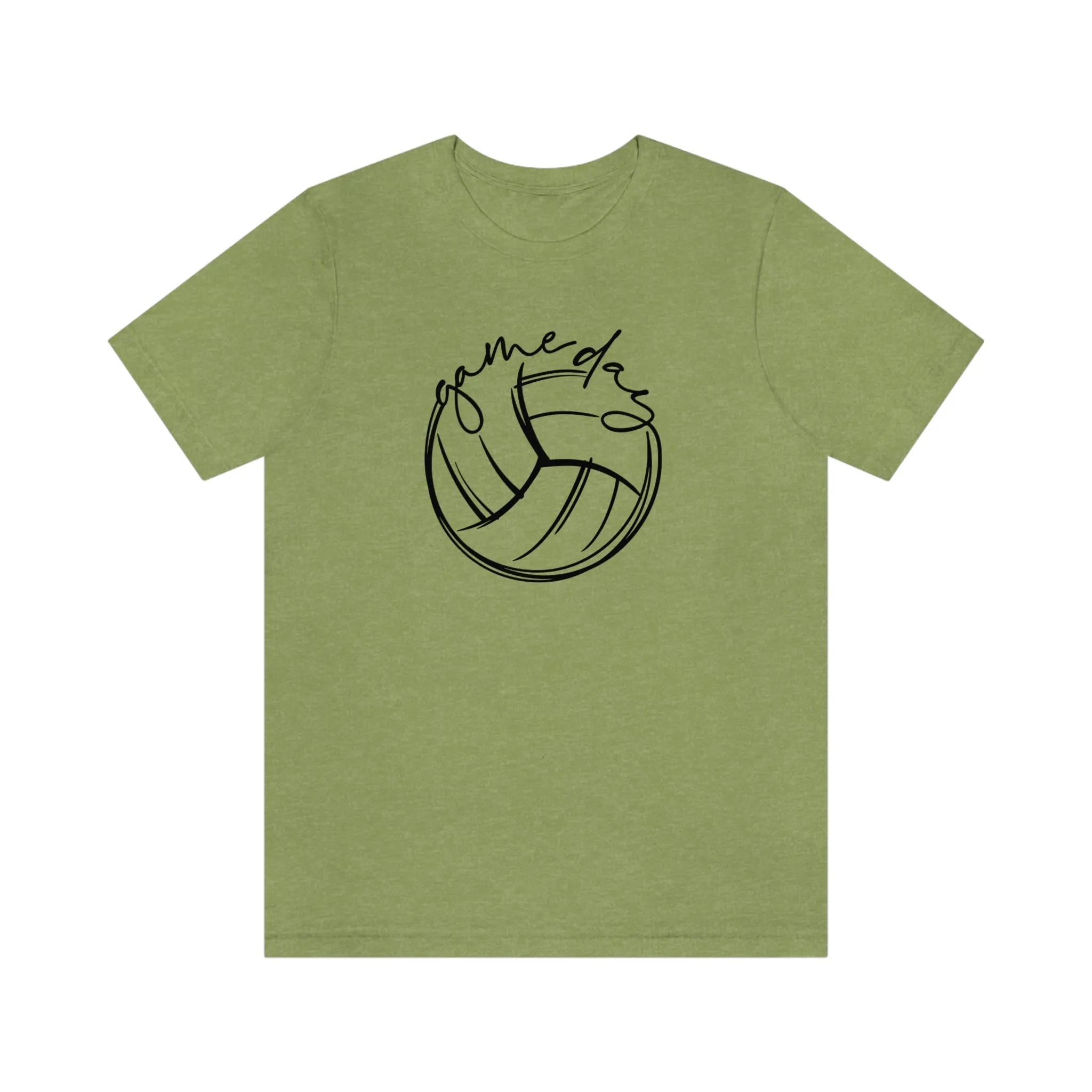 Volleyball Game Day Bella Canvas 3001 Unisex Jersey Short Sleeve Tee