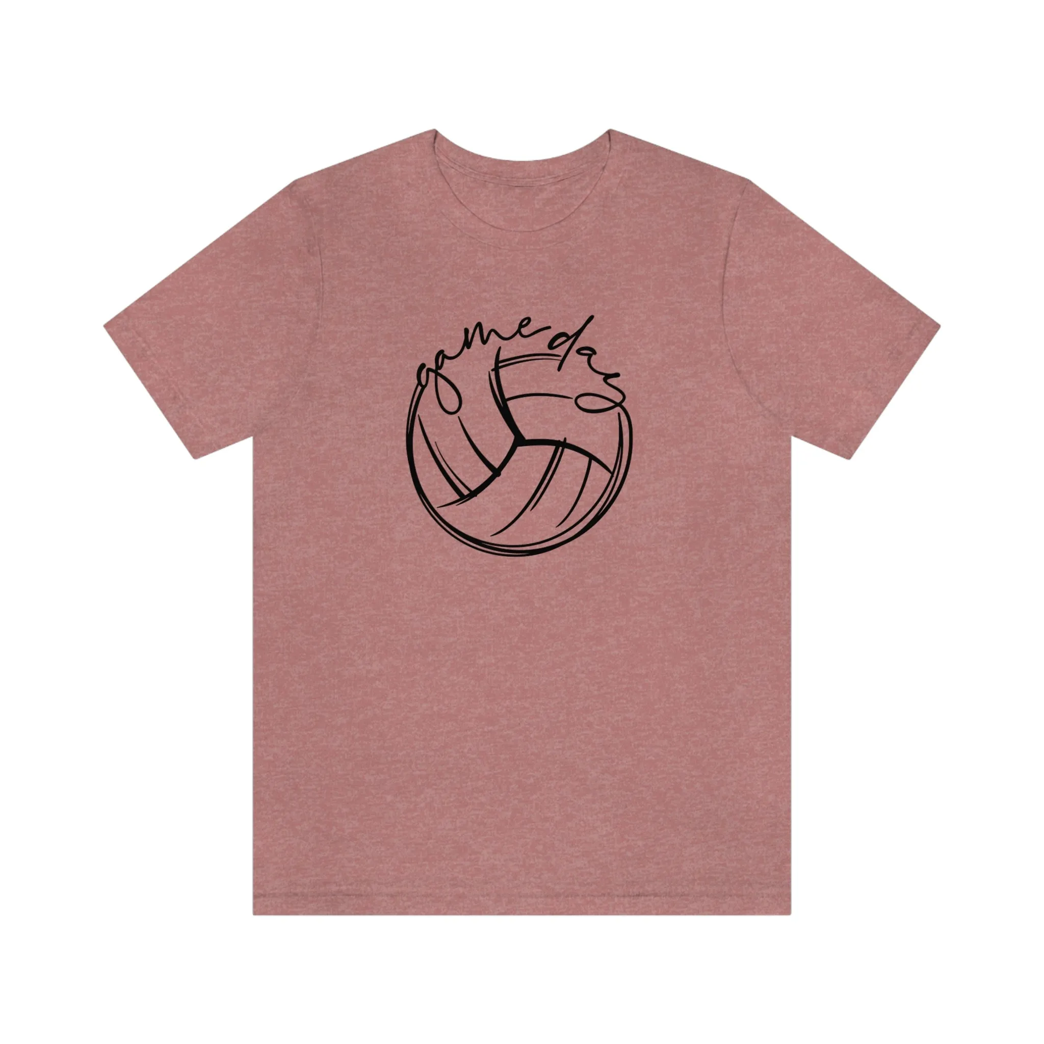 Volleyball Game Day Bella Canvas 3001 Unisex Jersey Short Sleeve Tee