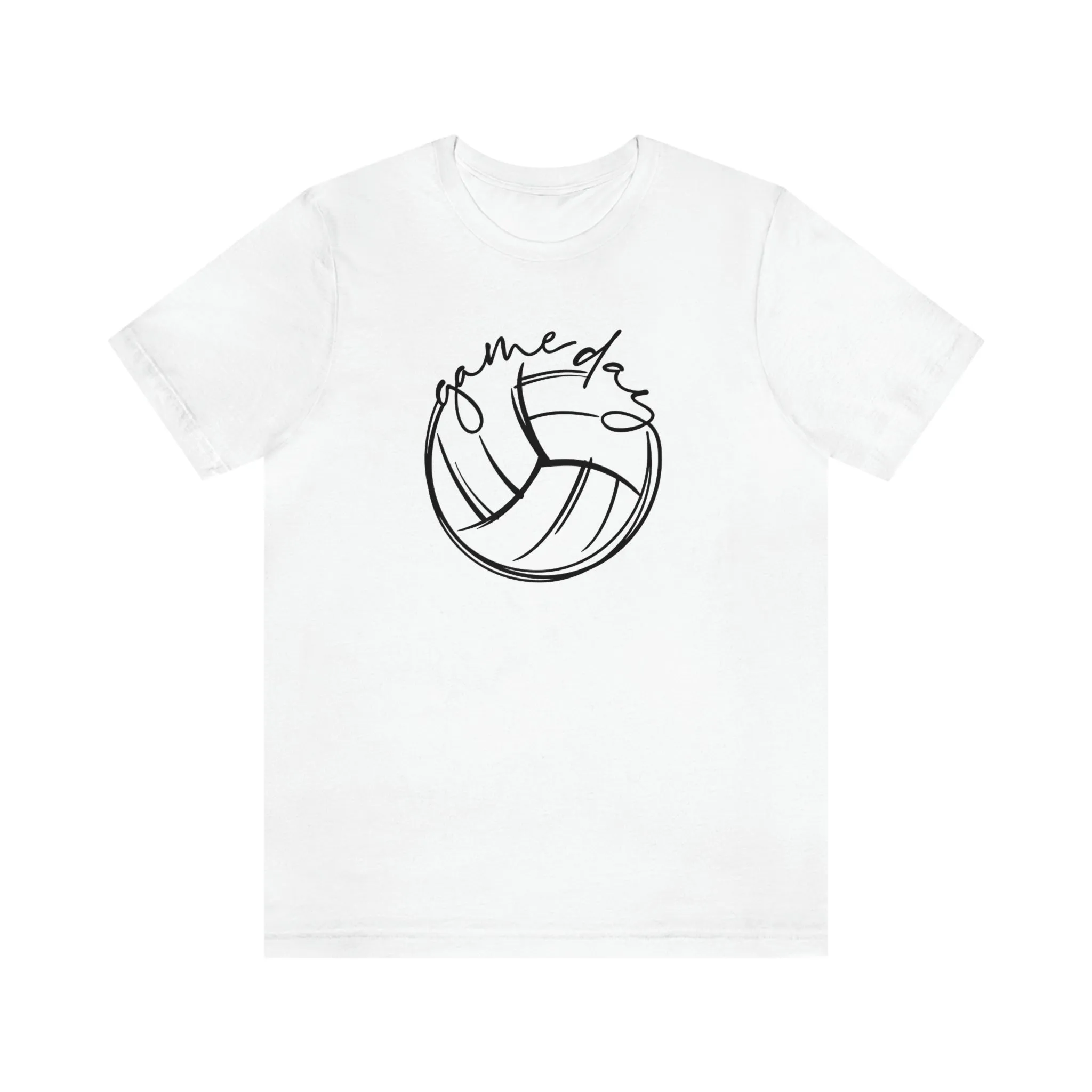 Volleyball Game Day Bella Canvas 3001 Unisex Jersey Short Sleeve Tee