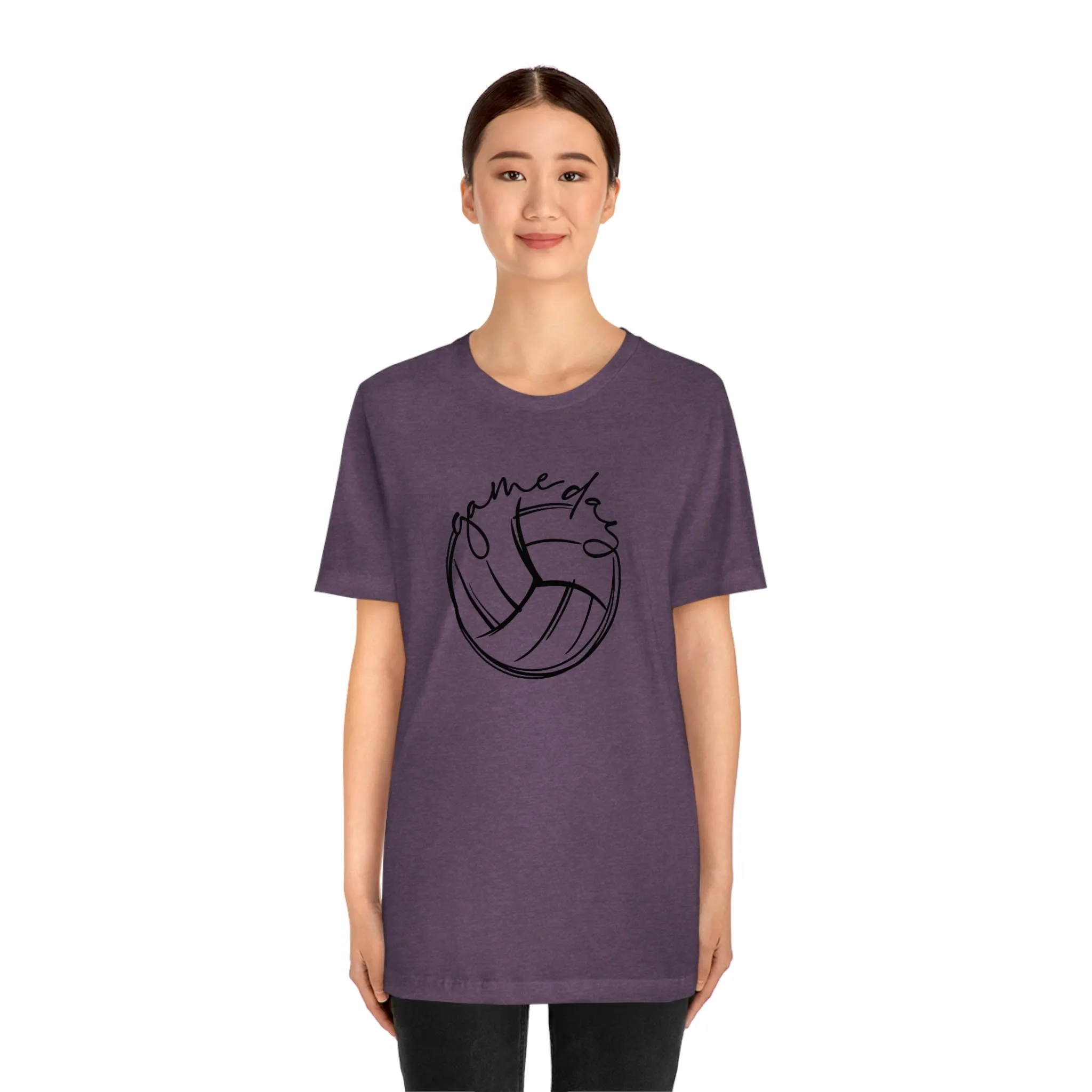 Volleyball Game Day Bella Canvas 3001 Unisex Jersey Short Sleeve Tee