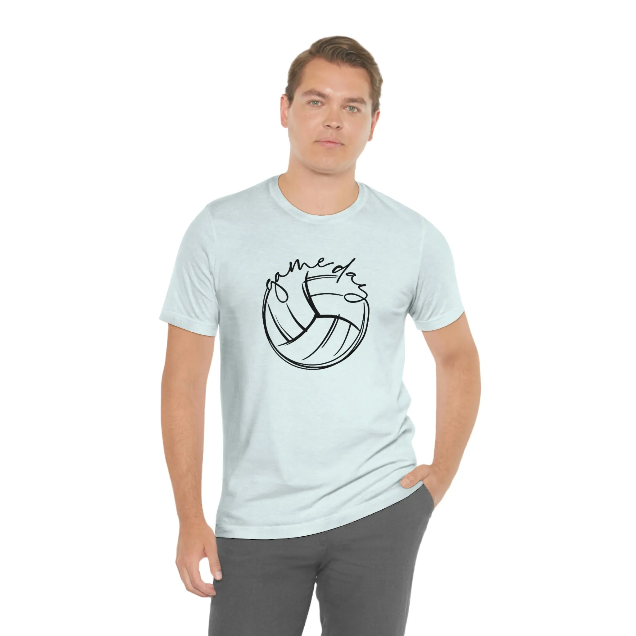 Volleyball Game Day Bella Canvas 3001 Unisex Jersey Short Sleeve Tee