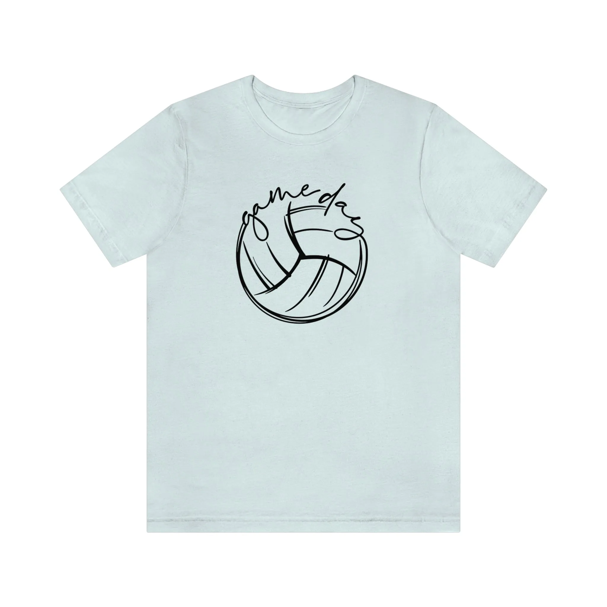 Volleyball Game Day Bella Canvas 3001 Unisex Jersey Short Sleeve Tee