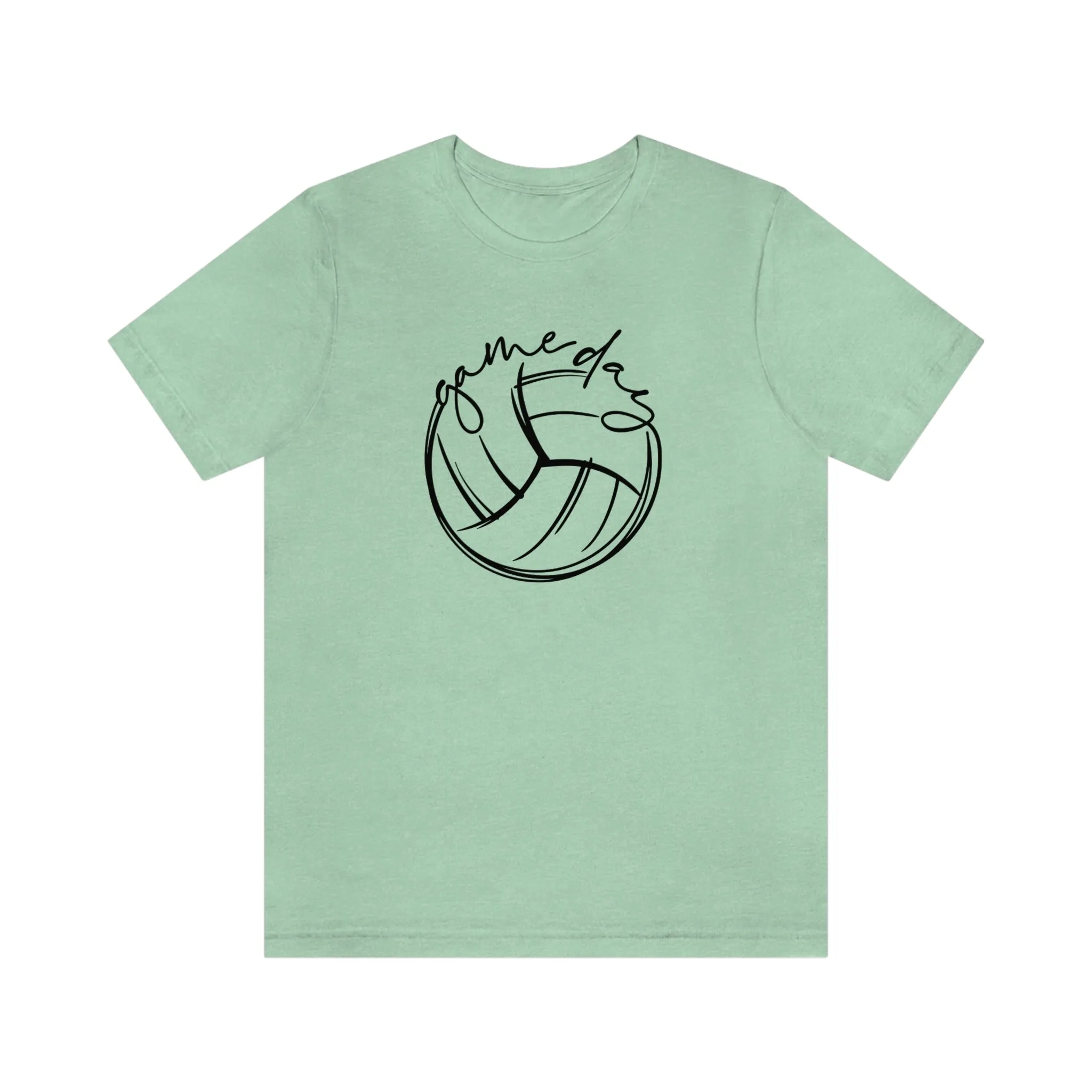 Volleyball Game Day Bella Canvas 3001 Unisex Jersey Short Sleeve Tee