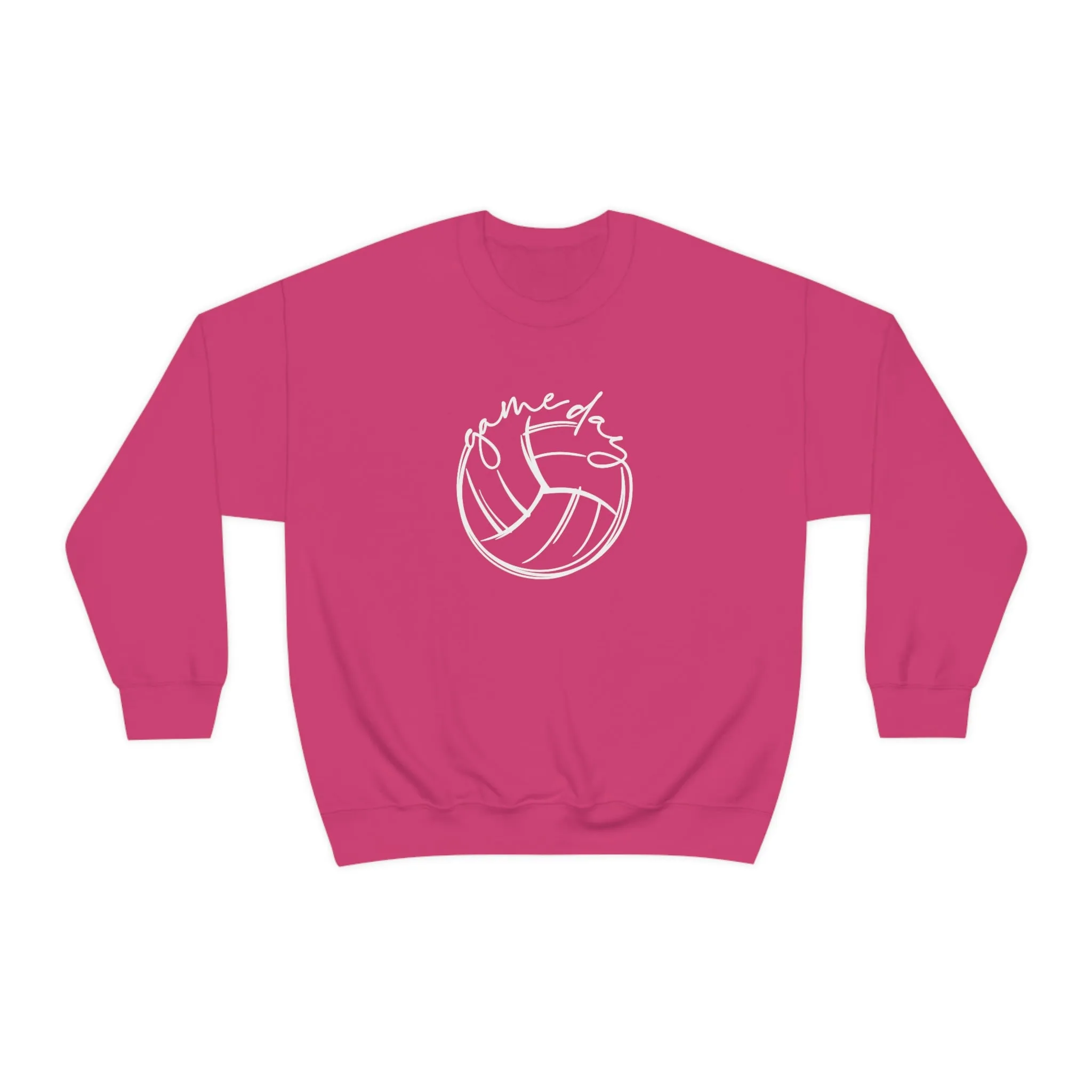 Volleyball Game Day Gildan 18000 Unisex Heavy Blend Crewneck Sweatshirt