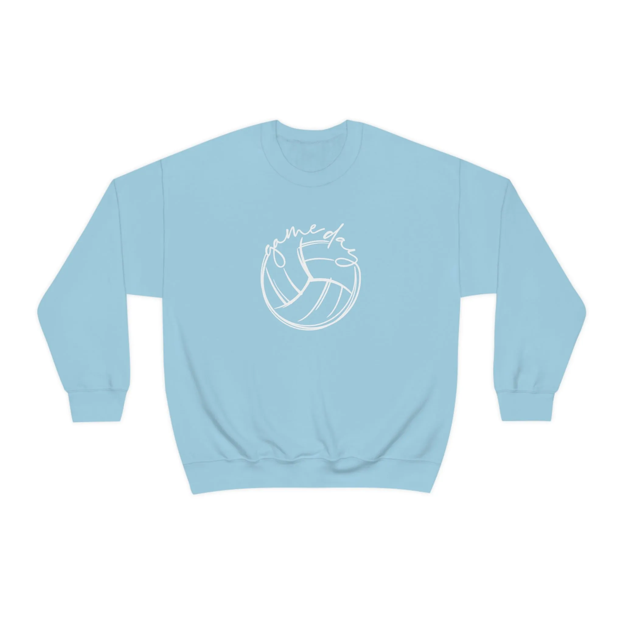 Volleyball Game Day Gildan 18000 Unisex Heavy Blend Crewneck Sweatshirt