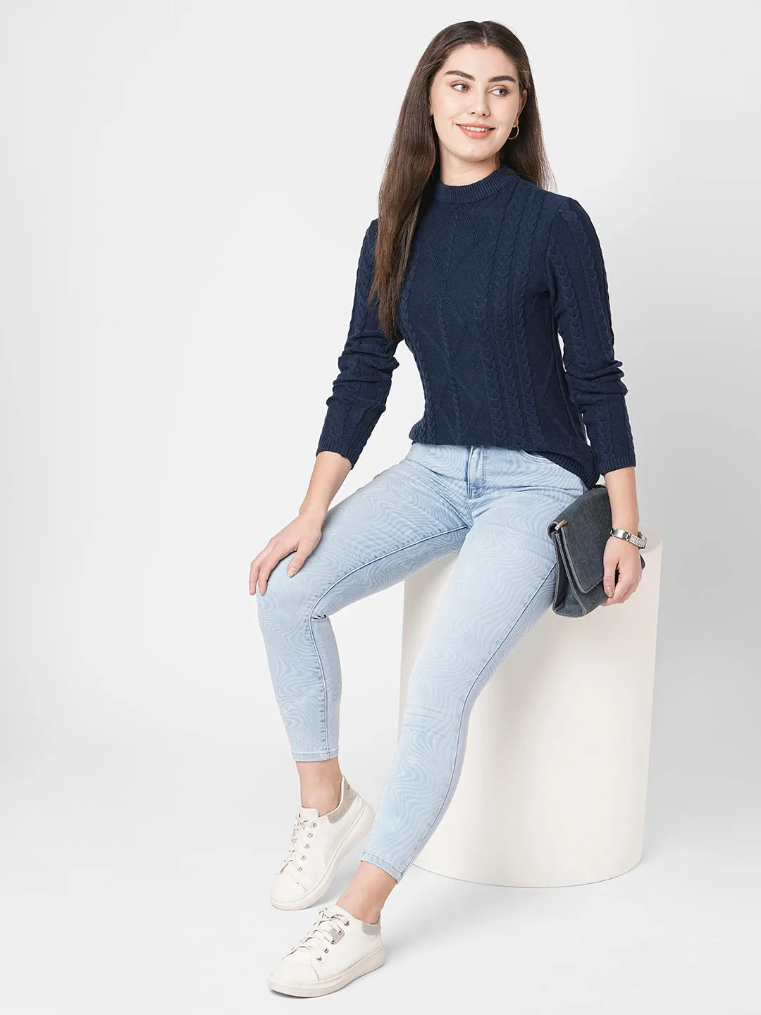 Women Solid Casual Slim Fit Sweater