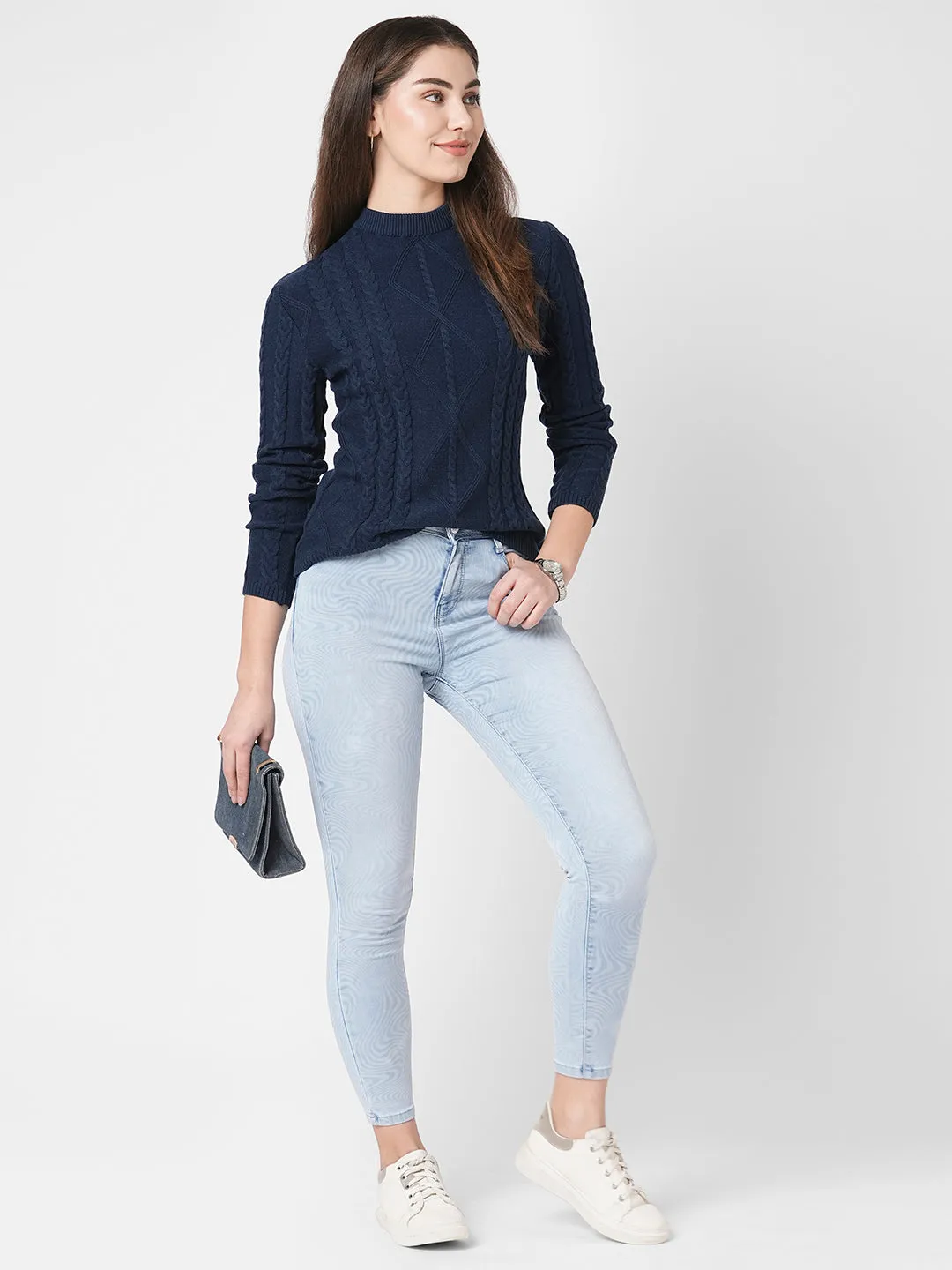 Women Solid Casual Slim Fit Sweater