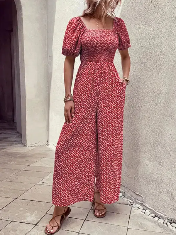 Women’s New Fashion Printed Jumpsuit