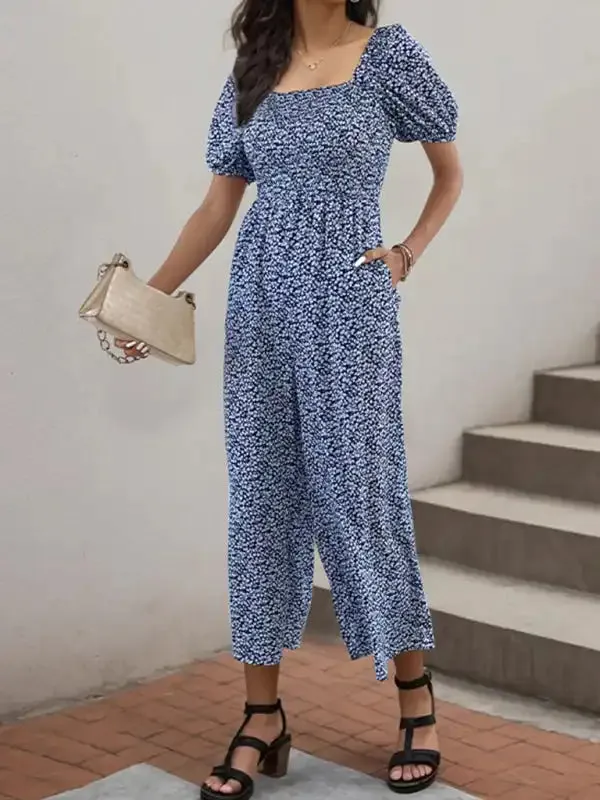 Women’s New Fashion Printed Jumpsuit