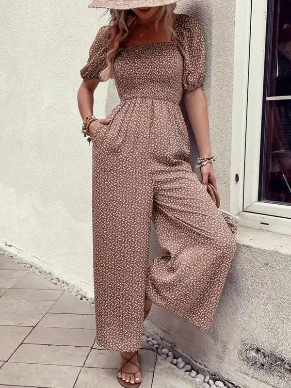 Women’s New Fashion Printed Jumpsuit