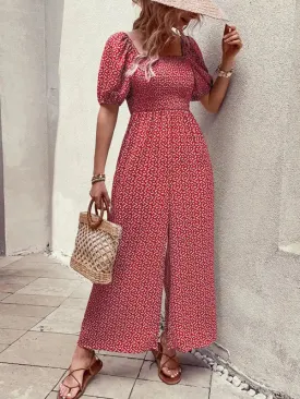 Women’s New Fashion Printed Jumpsuit