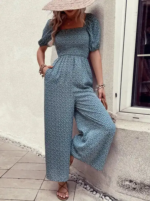 Women’s New Fashion Printed Jumpsuit