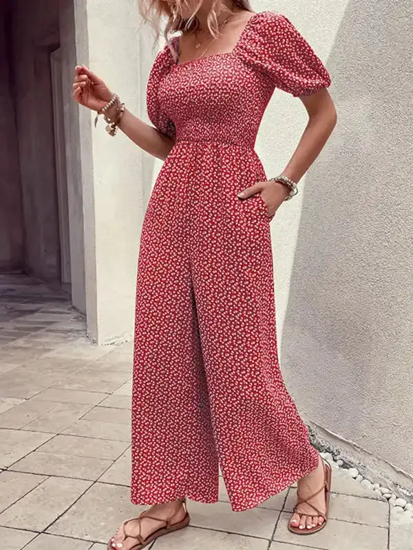 Women’s New Fashion Printed Jumpsuit