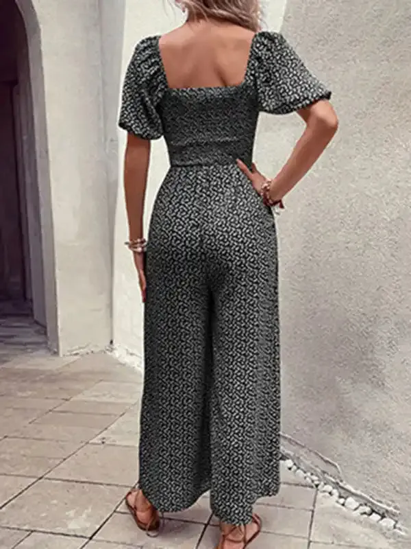 Women’s New Fashion Printed Jumpsuit