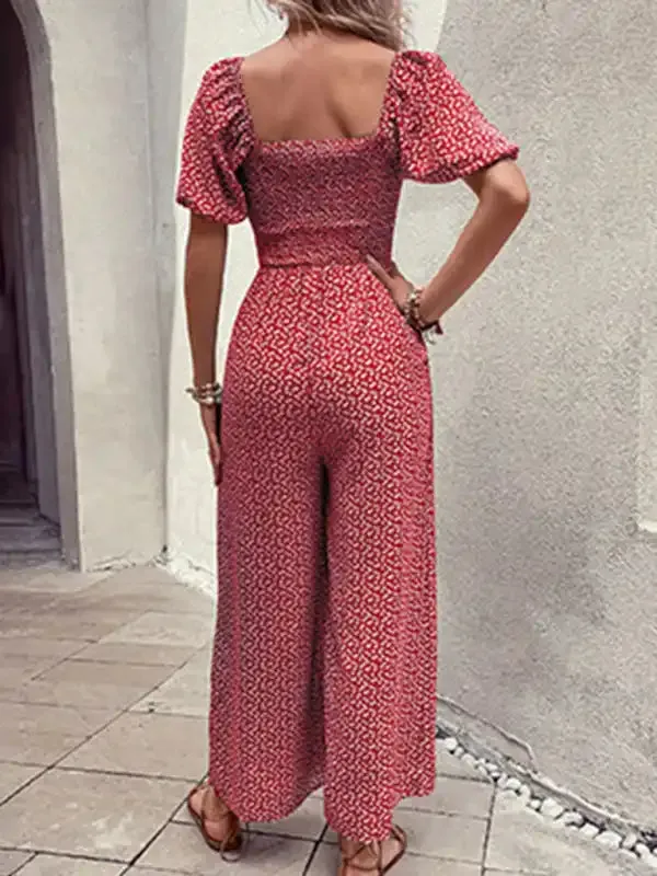 Women’s New Fashion Printed Jumpsuit