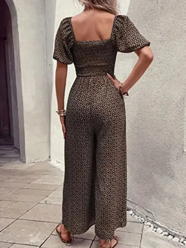 Women’s New Fashion Printed Jumpsuit