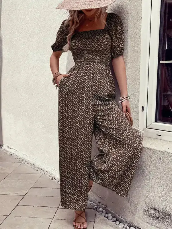 Women’s New Fashion Printed Jumpsuit