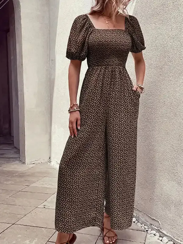 Women’s New Fashion Printed Jumpsuit