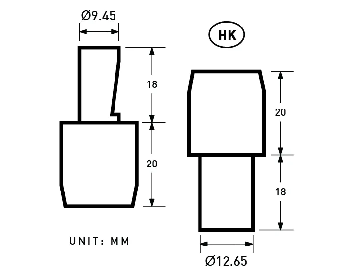 YKK | 13mm Convex Top S-spring Snap Fastener | YC13*MI